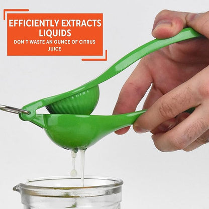 IMUSA Lemon or Lime Manual Squeezer, Citrus Juicer for Max Extraction, Green
