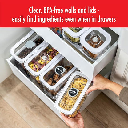 ZWILLING Fresh & Save Cube Box Set, 12-pc, Plastic, Airtight Dry Food Storage Container, Small & Medium Cube Set