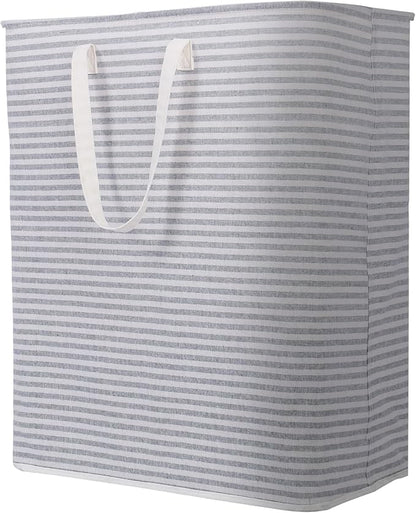 Lifewit Laundry Hamper Large Collapsible Laundry Basket, Freestanding Waterproof Clothes Hamper Storage with Easy Carry Handles for Clothes in Bedroom Bathroom College Dorm for Adults, Grey, 125L