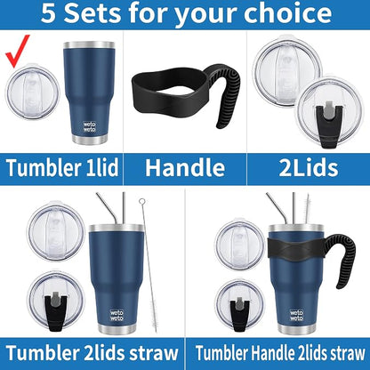 WETOWETO 30oz Tumbler, Stainless Steel Vacuum Insulated Water Coffee Tumbler Cup, Double Wall Powder Coated Spill-Proof Travel Mug Thermal Cup for Home Outdoor (Watermelon Red, 1 Pack)
