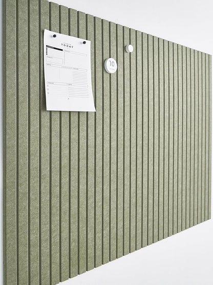 Large Bulletin Board 48x36- Office Wall Organizer, Replace Your Old Cork Boards for Walls for Office Decor -12-Pack Felt Wall Panels to Use in Home Office Decor, Classroom Decor (Khaki Green)