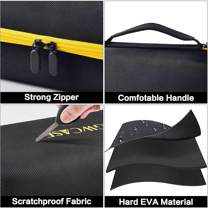 Case Compatible with Brady M210/ BMP21-PLUS/ M210 LAB Handheld Label Printer. Sticker Maker Portable Storage Holder Bag with Pocket for Brady Authentic Labels, USB Cable and Accessories (Box Only)