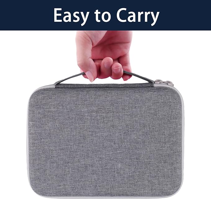 Label Printer Case Compatible with DYMO LetraTag LT-100H/LT-100H Plus Handheld Label Maker(Gray Case)