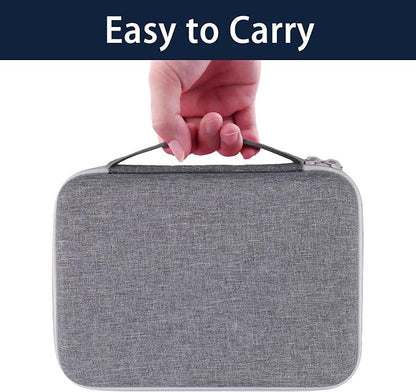 Label Printer Case Compatible with DYMO LetraTag LT-100H/LT-100H Plus Handheld Label Maker(Gray Case)