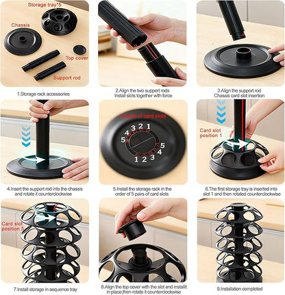 Coffee Pod Holder, keurig pods holder Organizer Compatible with 40 Dolce Gusto Capsules,Home or Office Kitchen Counter Space-Saving Stand