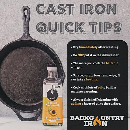10-1/4 Inch Round Medium Pre-Seasoned Cast Iron Skillet