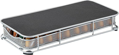 Restaurantware Restpresso 14.8 x 7.3 x 2.4 Inch Coffee Capsule Drawer 1 Heavy-Duty Pod Drawer - Holds 40 Nespresso Capsules Grip Top Iron Espresso Pod Organizer Mesh Tray Pods Not Included