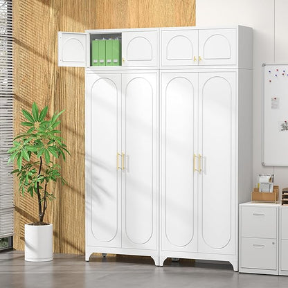 Wall Upper Storage Cabinet,Metal Bathroom Wall Mounted Cabinet,15 Inch Storage Cabinet for Basement,Livingroom Home Office