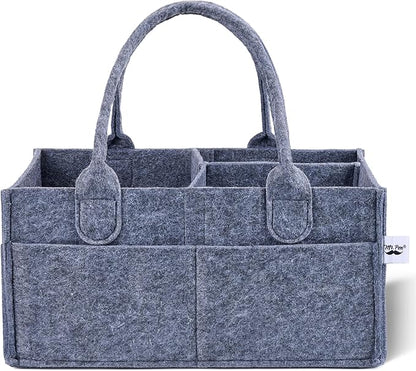 Mr. Pen- Baby Diaper Caddy Organizer, Charcoal Gray, Nursery Storage Bin and Car Organizer for Diapers and Baby Wipes