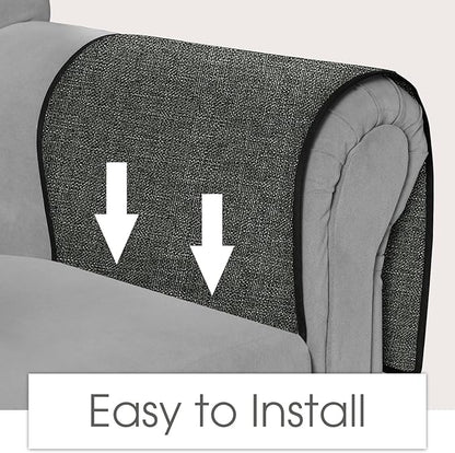 Joywell Remote Control Caddy for Chair Arm Couch Armrest Organizer Non Slip Sofa Armchair Caddie with 6 Pocket Storage for Magazine, Tablet, Phone, iPad, Dark Grey
