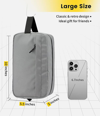 Vorspack Travel Toiletry Bag for Men - Hanging Toiletries Bag Water Resistant Travel Bag for Toiletries Accessories