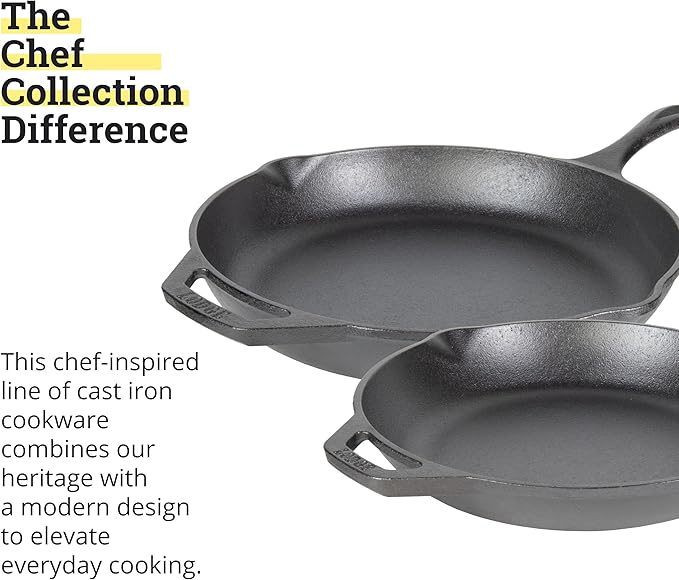 Lodge Chef Collection 2pc Set (10" & 12" Skillet)