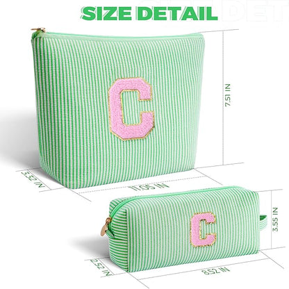 Customized Mothers Day Gifts - Birthday Gift for Mom,Gifts From Daughter,Mother in Law Gifts,Mama Gift Idea,Makeup Bag Set Cosmetic Bag - Green,C