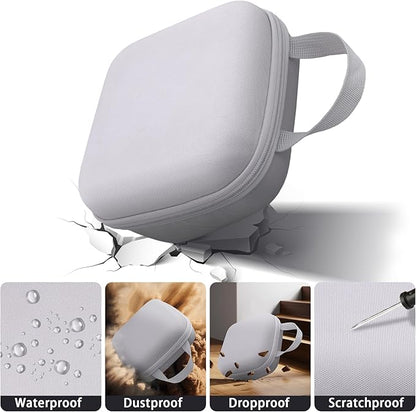 Label Printer Case Compatible with Brother P-Touch PTD210/PTD220 Home and Office Everyday Label Maker(Gray Case)