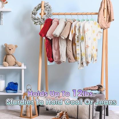 Baby Hangers Velvet 50 Pack-11.4 Inch,Baby Clothes Hanger Non Slip, Kid Hanger for Closet,Durable Infant/Toddler Hangers Teal Hanger