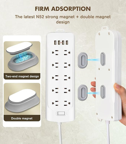5 Pack Magnetic Remote Control Holder Wall Mount, Upgraded No Drill Self-Adhesive Organizer TV Remote Holder for Bed, Fan, RV Accessories (Multi)