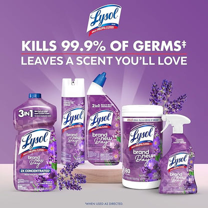 LYSOL Disinfecting Wipes, All Purpose Cleaner, Multi-Surface Antibacterial Cleaning Wipes, Household Cleaning Supplies, Dorm Essentials, Lavender + Mango Scents, 80 ct. (4 Pack)