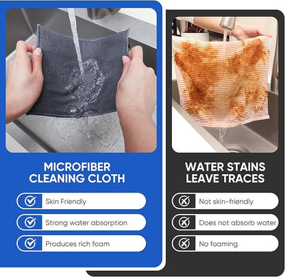 Forggon 10Pcs New Upgrade 2-Layer Non Scratch Wire Dishcloth,Wire Dishwashing Rag, Non-Scratch Wire Dishwashing Rags for Wet and Dry, Kitchen Cleaning Dish Rags for Cookware,Sinks, Dishes,Stove