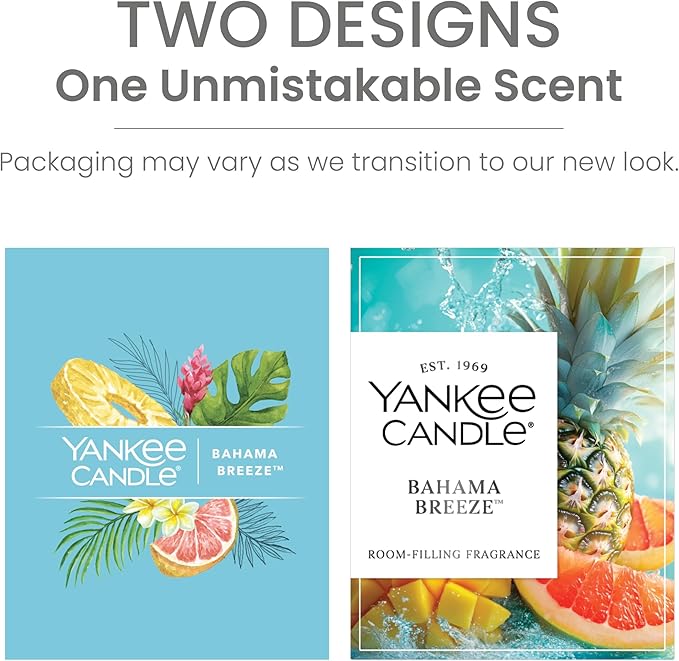 Yankee Candle, Bahama Breeze Scented Candle, 20oz Classic 2-Wick Tumbler with up to 80 Hour Burn Time