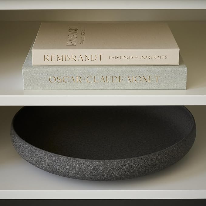 Beautiful Decorative Books - Set of 2 Linen Boxes Enhance Your Coffee Table, Bookshelf or Mantel Decor - Aesthetic Fake/Faux Books for Modern Home Decoration, Photo Storage and as a Keepsake Box