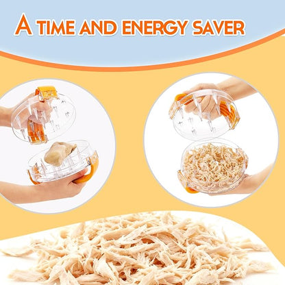 Chicken Shredder - Chicken Breast Shredder Tool Twist, Clear Meat Grinders Shredder Tool Twist for Pork Beef Chicken - BPA Free