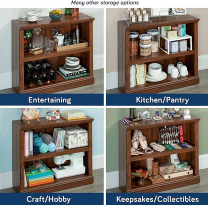 Sauder Miscellaneous Storage 2-Shelf Bookcase/ Book Shelf, Washington Cherry finish