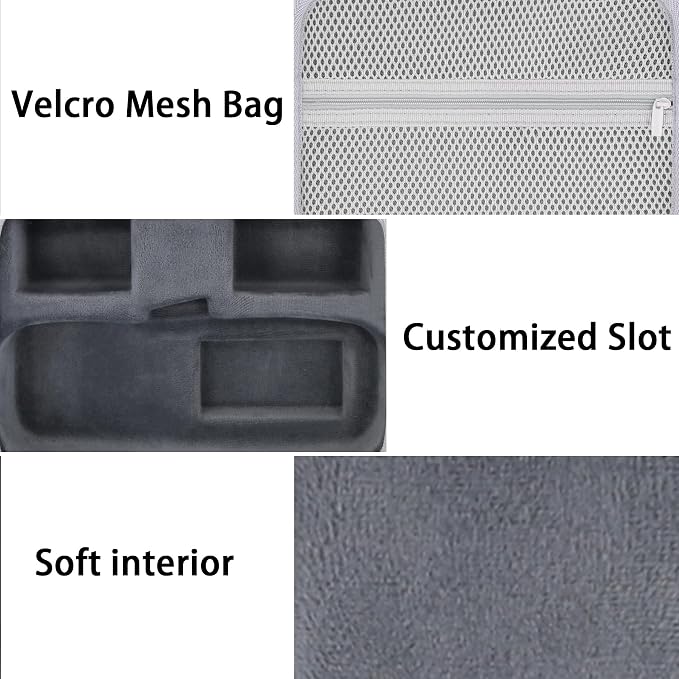 Label Printer Case Compatible with DYMO LetraTag LT-100H/LT-100H Plus Handheld Label Maker(Gray Case)