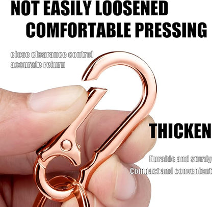 Wikavanli Metal Keychains Keyring Key Chain Ring Clip Holder Organizer for Home Car Keys Key Finder Women Men