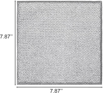 Double-Layer Steel Wire Cleaning Cloth - Non-Scratch Wire Dishcloth Rag Heavy Duty Scrub Pads Multi-Purpose Silver Mesh Scouring Pads for Dishes, Pots, Pans (20PCS)