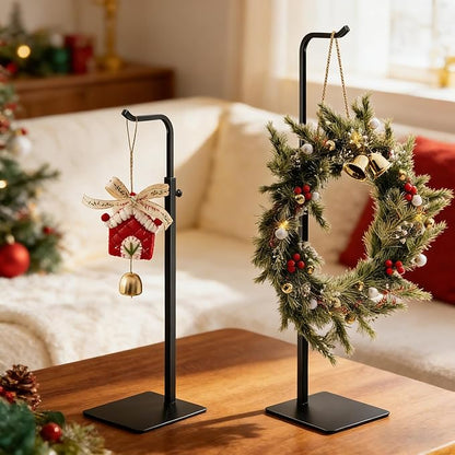 pickpiff Purse Display Stand – Adjustable Hanger for Purses, Wreaths, and Bags, Black Tabletop Rack for Home, Closet, and Vendor Use
