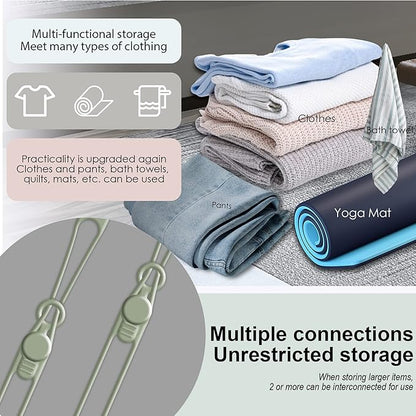 Nearockle 16Pcs Silicone Cable Straps Wire Organizer for Bundling Earphone, Phone Charger, Computer Cords, Reusable Cable Ties Cord Organizer in Home,Office,Kitchen,School(Green)