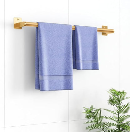 Bathroom Towel Bar, 24 Inch Towel Racks for Bathroom Wall Mounted, Heavy Duty Bath Hand Towel Holder Organizer, Modern Home Decor Towel Rod Bathroom Hardware Accessories, Gold