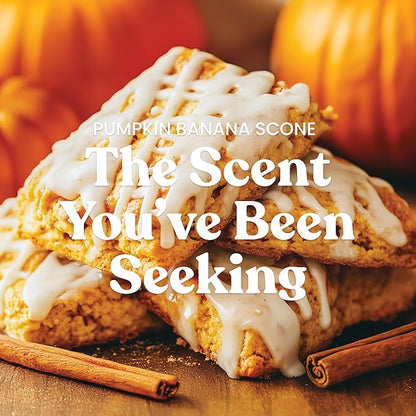 Yankee Candle Pumpkin Banana Scone, Holiday Scented Candle, 22oz Large Jar with up to 150 Hour Burn Time, Giftable