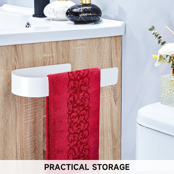 Toilet Paper Storage Wall Mount, Over The Tank Extra Toilet Paper Holder for 3 Rolls Tissue, Metal Tissue Roll Storage Stand for Bathroom, RV Adhesive Loo Roll Holder (White)