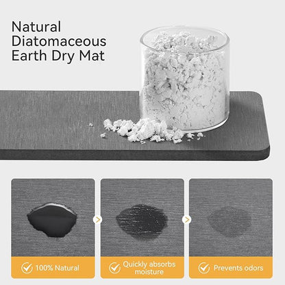 Yofidra Sponge Holder for Kitchen Organizer: Sink Caddy with Instant Drying Stone, Metal Stainless Steel, 9.4" X 4.7" X 7"4 Home Decor Storage and Organization Accessories
