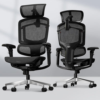 FLEXISPOT ErgoX-PRO Ergonomic Office Chair Black – AeroWeave 5.0 Mesh Seat, 5D Lumbar, 7D Armrests, 4D Headrest, 551LBS Capacity – Office, Gaming, Home