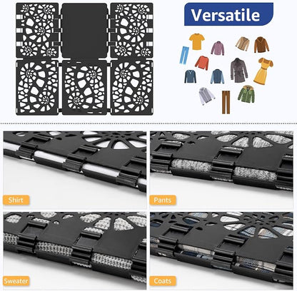 BoxLegend Shirt Folder V1-Plus Tshirt Folding Board Clothes Folder Easy and Fast to Fold Clothes for Adult and Kids Black