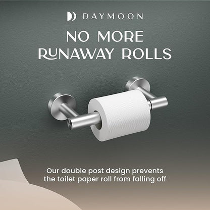 Day Moon™ (2 Pack) Brushed Nickel Toilet Paper Holder - Toilet Paper Holder Wall Mount
