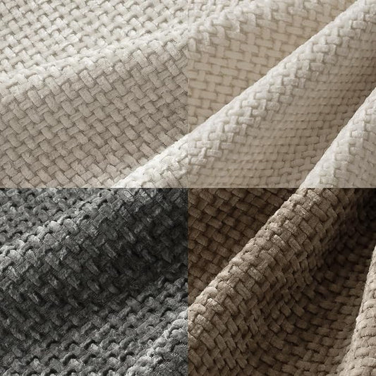 MIULEE Pack of 4 Couch Throw Pillow Covers 12x20 Inch Neutral Soft Decorative Chenille Pillow Covers Farmhouse Boho Accent Cushion Covers for Mid Century Modern Spring Decor Sofa Bedroom Living Room