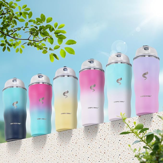 20Oz Insulated Tumbler With Straw And Lid,Stainless Steel Straws for Tumbler,Double Wall Vacuum Travel Mug,Spill Proof Tumble, Travel Cup for Iced Coffee,Pink Tumbler