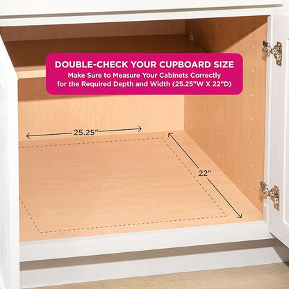 HOLDN’ STORAGE Pull Out Cabinet Organizer, Slide Out Drawer for Kitchen Cabinets & Pantry, Roll Out Shelf for Pots, Pans & Under Sink Storage, Heavy-Duty Full-Extension, 24"W x 21"D x 5"H