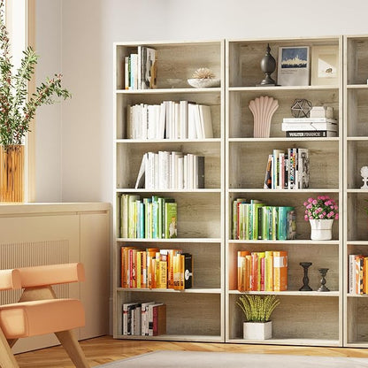 IRONCK Bookshelves and Bookcases Floor Standing 6 Tiers Display Storage Shelves 70 in Tall Bookcase Home Decor Furniture for Home Office, Living Room, Bed Room
