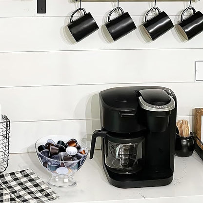 MOLFUJ Coffee Pod Holder, Clear K Cup Holder Plastic, Espresso Pod Holders for Counter Small, Pod Storage for K Cups, Vertuo Capsule Creamer Organizer for Coffee Bar