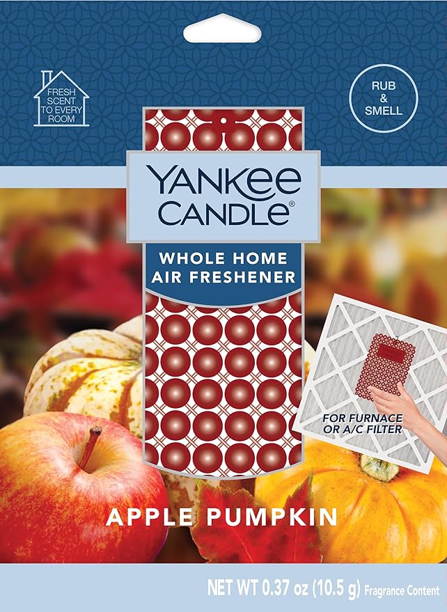 Yankee Candle Whole Home Air Freshener Variety Pack (Apple Pumpkin, Balsam Cedar, Sparkling Cinnamon, & Macintosh) (1ea / Pack of 4)