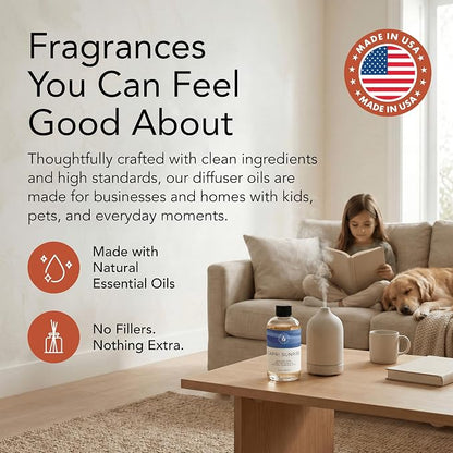 Aroma Country Capri Sunrise Diffuser Oil - Volcano Inspired- Luxury Essential Oils for Diffuser Refill & Air Freshener Room Spray, Long-Lasting, Natural Home Fragrance for Scent Machines (24 Fl oz)