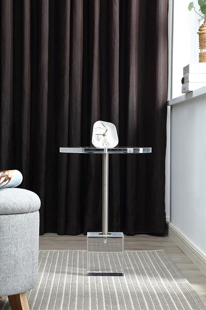 Clear Acrylic End Table,Side Table,for Livingroom,13.5 x 13.5 inch, 23 inch High