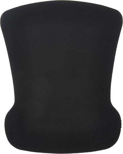 Amazon Basics Ergonomic Mouse Pad with Wrist Support for Pain Relief, Gel-Filled Cushion, Non-Slip Rubber Grip Base, 10.1 x 8.1 Inches, Black, 20-Pack