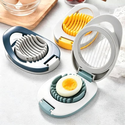 Stainless Steel Egg Slicer and Dicer | Hard Boiled Egg Cutter, Steel Wire, Multi-Fruit Slicer, For Strawberry Kiwi Soft Fruits