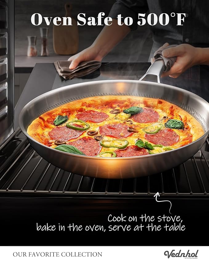 Titanium Pans set, 8+10+12Inch Pure Titanium Hammered Upgarde Pro with Two Lids, Non-Toxic Skillet for Cooking, PFAS/PFOA/PTFE Free Cookware, Dishwasher&Oven Safe, Kitchen Induction Compatible