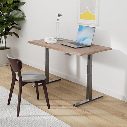 Vari ComfortEdge 60x30 Inch Adjustable Electric Standing Desk – Sit Stand VariDesk with Memory Presets, Sloped Edge, 200 LB Capacity + Tool-Free Assembly (Walnut)